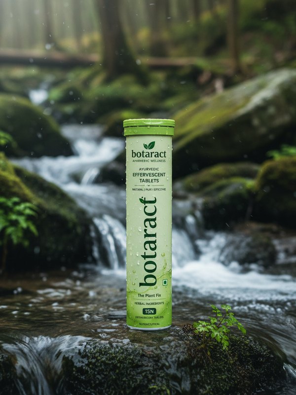 botaract beside a forest stream